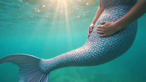 Perfekte meerjungfrauenflosse für das schwimmbad entdecken